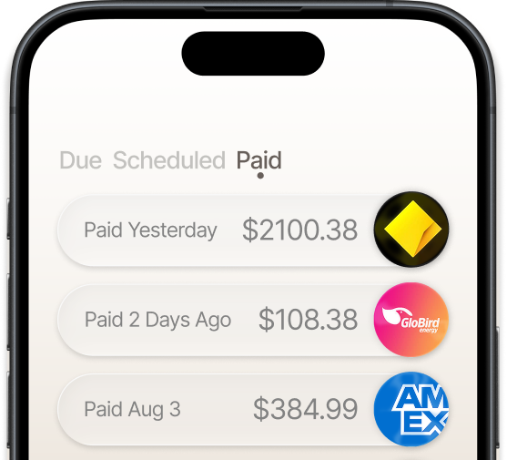 Billee’s Paid bill view
